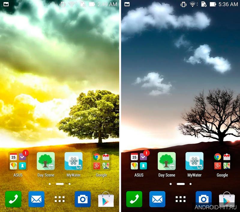 Скриншот ASUS DayScene - Live wallpaper на андроид