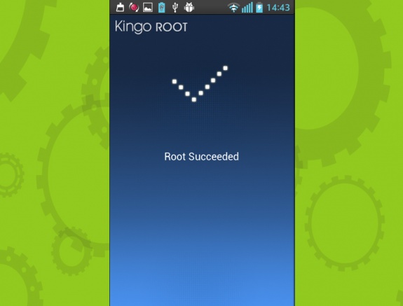 Скриншот Root-права Kingo Root на андроид
