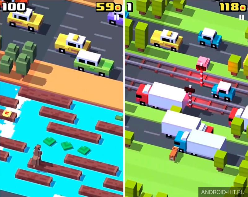 Скриншот Crossy Road на андроид