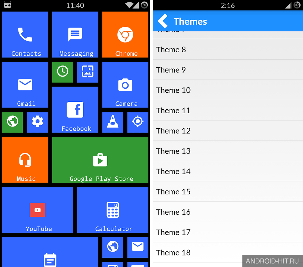 Скриншот Metro Themes Launcher ex pro на андроид Скриншот Metro Themes Launcher ex pro на андроид