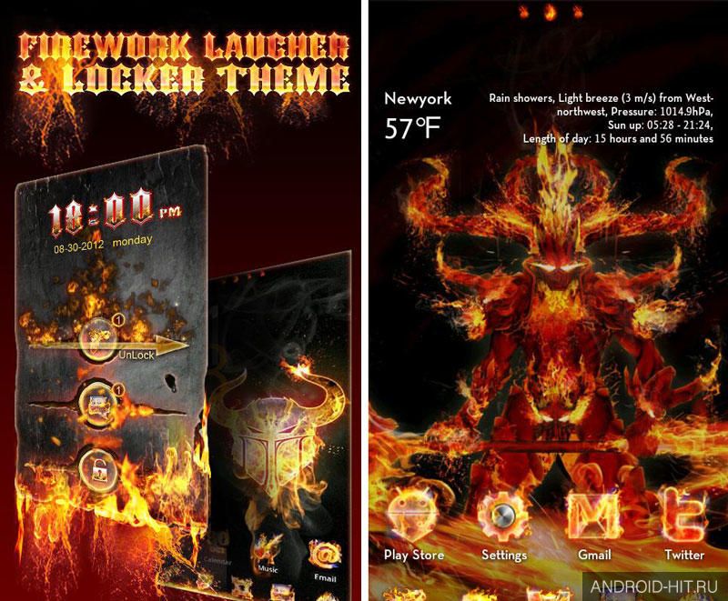 Скриншот Firework GO launcherEX Theme на андроид Скриншот Firework GO launcherEX Theme на андроид