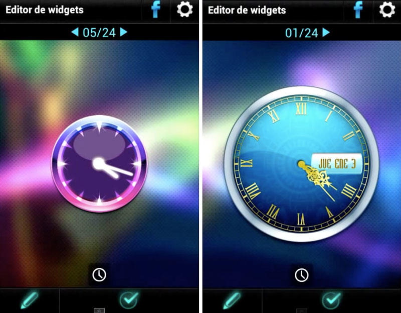 Скриншот Beautiful Clock Widget Pro на андроид