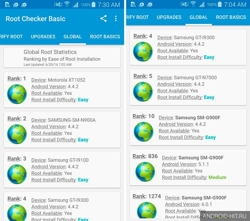 Скриншот Root Checker на андроид