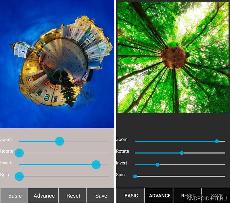 Скриншот Tiny Planet Fx Pro на андроид Скриншот Tiny Planet Fx Pro на андроид