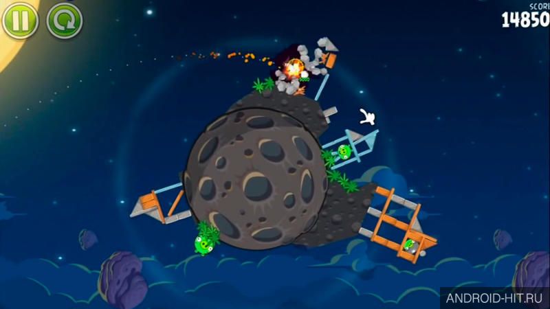 Скриншот Angry Birds Space на андроид Скриншот Angry Birds Space на андроид