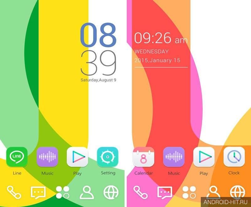 Скриншот Vividness Theme на андроид Скриншот Vividness Theme на андроид