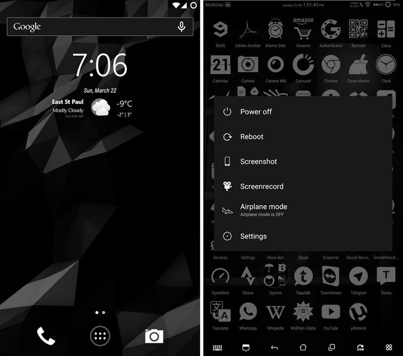 Скриншот dark material // blacked out на андроид